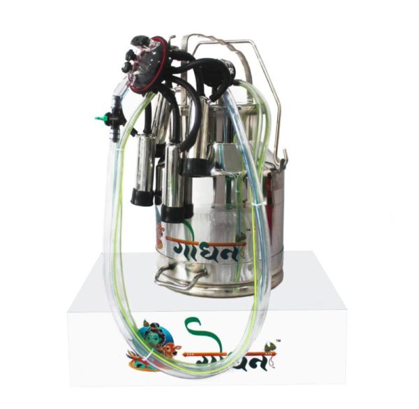 Godhan GS 150 Oil Single Bucket Milking Machine For 8 to 10 Cows & Buffaloes - Image 3