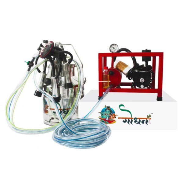 Godhan GS 150 Oil Single Bucket Milking Machine For 8 to 10 Cows & Buffaloes - Image 4