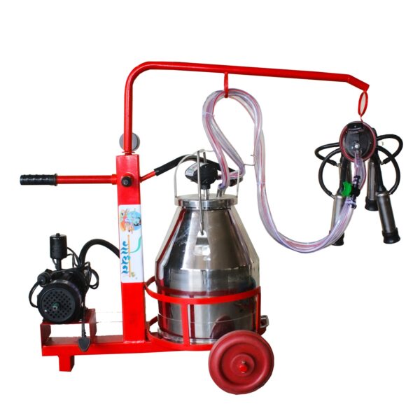 Godhan Milking Machine GS 200 Oil Trolley Model ( for 15 to 20 Cows and Buffaloes) - Image 2