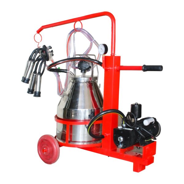 Godhan Milking Machine GS 200 Oil Trolley Model ( for 15 to 20 Cows and Buffaloes)
