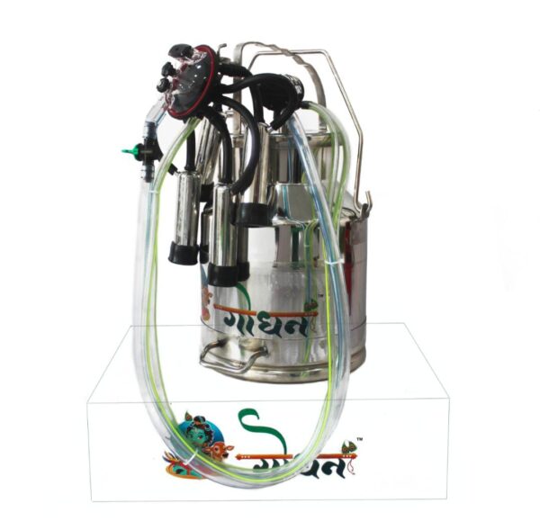 GS-350 Oil (For 30-35 Cows and Buffaloes) Double Power Single Bucket Machine with Engine 6.5 HP - Image 4